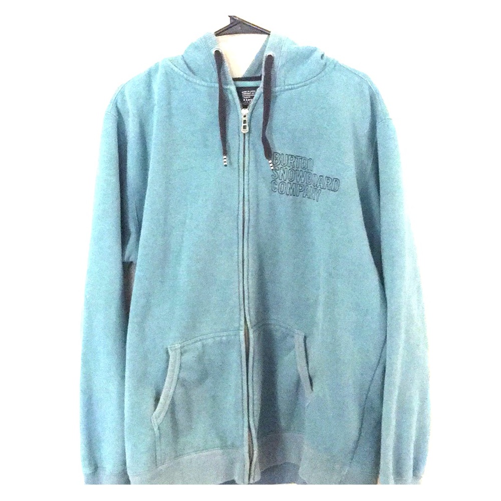 Burton XL green zip up hoodie